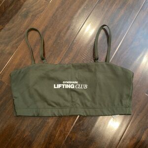 Gymshark - Olive Green Lifting Club Sports Bralette